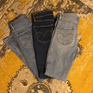 BUNDLE! 3 Pairs of Levi’s 721 High Rise Skinny